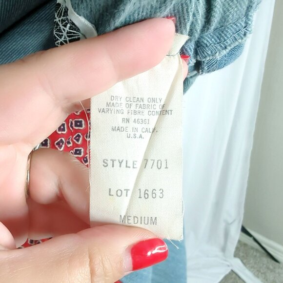 Vintage Chessa Davis Western Skirt Small Maxi Denim - Picture 10 of 10